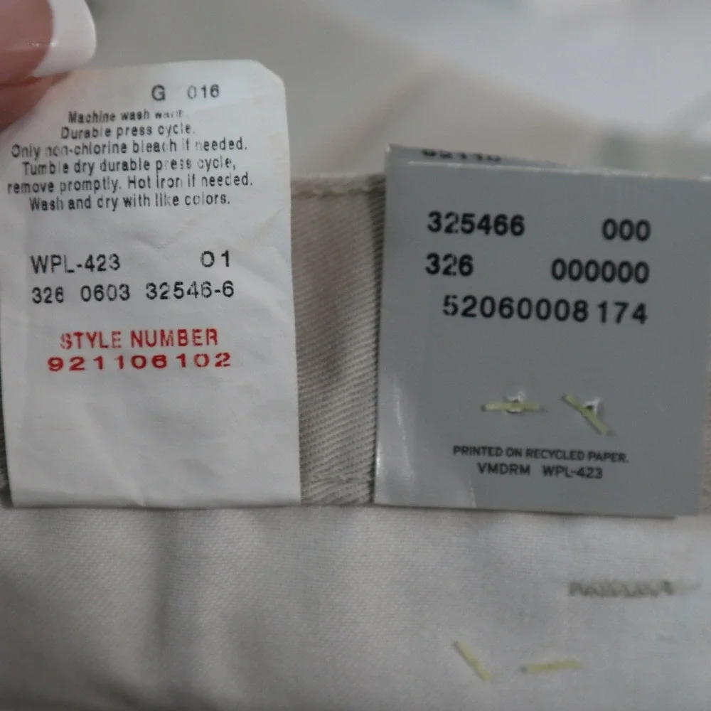 Dockers Recode Pleated Khaki Pants Mens 42x30 Beige Cotton Twill Business Casual